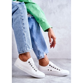 Sneakers in pelle da donna Big Star KK274105 Bianche bianco 1