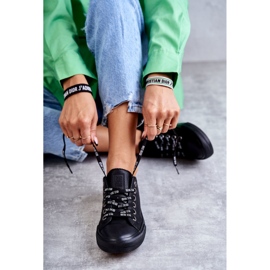 Sneakers in Pelle da Donna Big Star KK274106 Nere nero 2