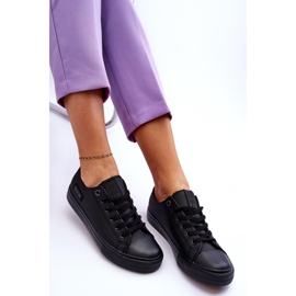 Sneakers Basse da Donna in Pelle Big Star KK274011 Nere nero 1