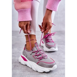 Sneakers da Donna Memory Foam System Big Star KK274030 Grigio rosa 2