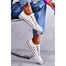 Sneakers in pelle da donna Big Star KK274095 Bianche bianca 1
