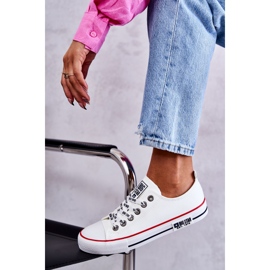 Sneakers in pelle da donna Big Star KK274095 Bianche bianco 2