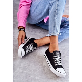 Sneakers in Pelle da Donna Big Star KK274096 Nere nero 1