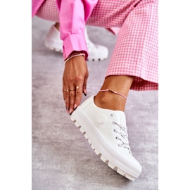 Sneakers alla moda laccate Big Star KK274045 Bianche bianca 1