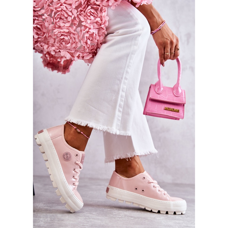 Sneakers alla moda laccate Big Star KK274047 Rosa 1