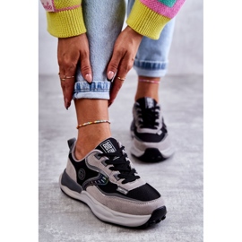 Sneakers sportive da donna Big Star KK274100 Nero-Grigio 2