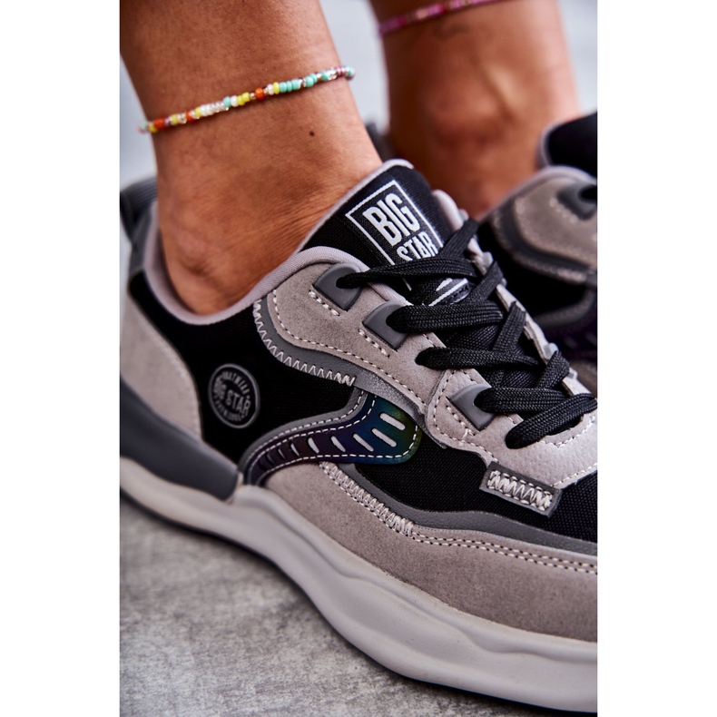 Sneakers sportive da donna Big Star KK274100 Nero-Grigio 1
