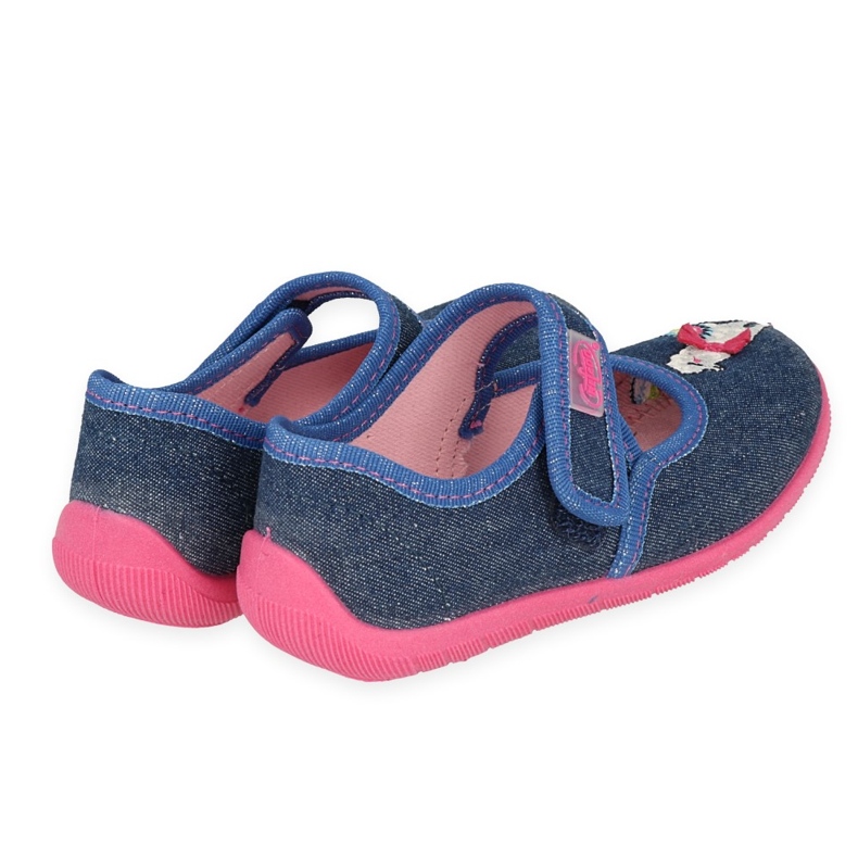 Ciabatte per bambini Befado con velcro 955X014 blu navy 1