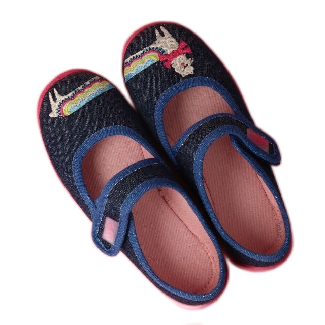 Ciabatte per bambini Befado con velcro 955X014 blu navy 3