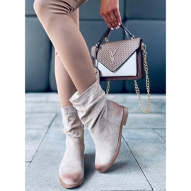 Stivali su una zeppa nascosta Bansi Beige 1