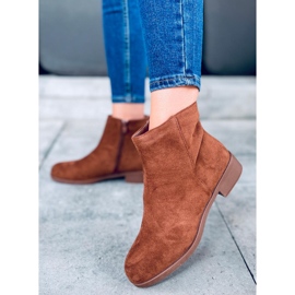 Stivaletti Chelsea da donna in camoscio Verbe Camel marrone 1