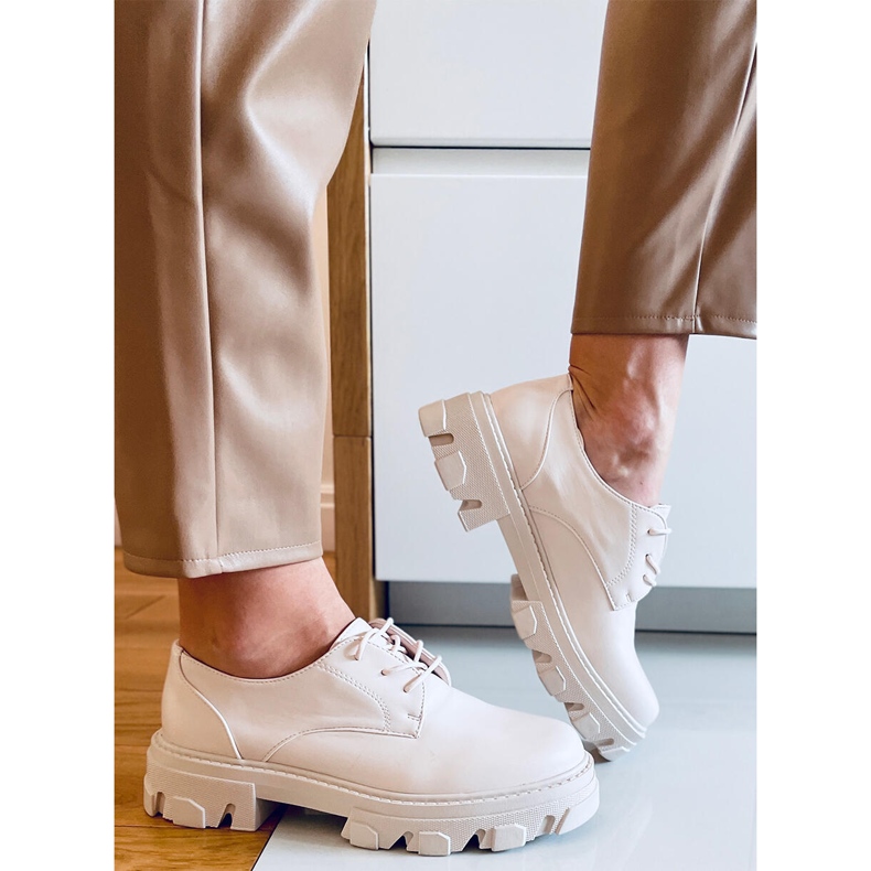 PA1 Mocassini stringati Tekla Beige 2