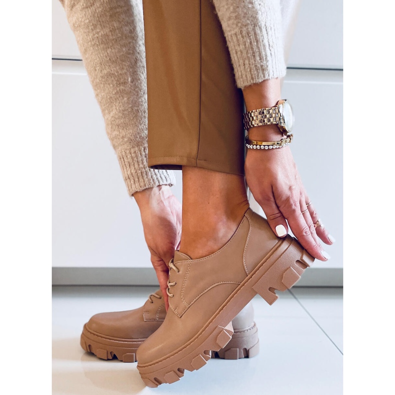 PA1 Mocassini con lacci Tekla Khaki beige cachi 2