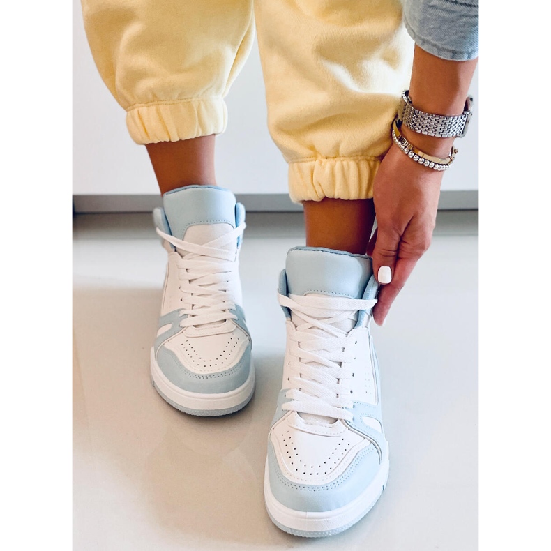 Sneakers alla caviglia Liam Blue bianca 2