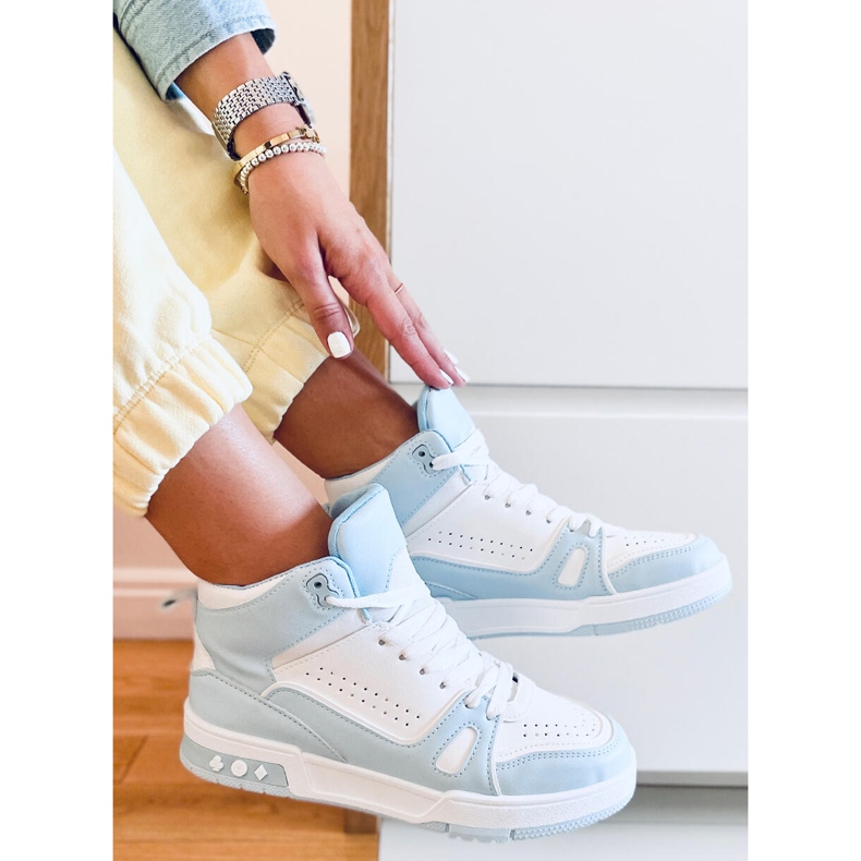 Sneakers alla caviglia Liam Blue bianco 1
