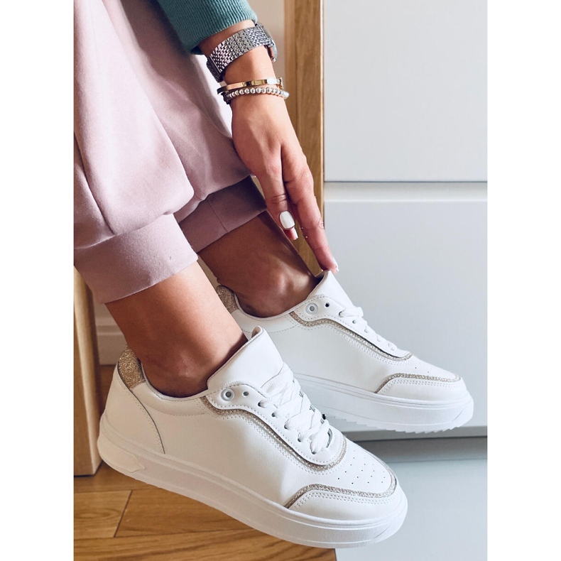 PA1 Sneakers da donna Josie Golden bianca d'oro 2
