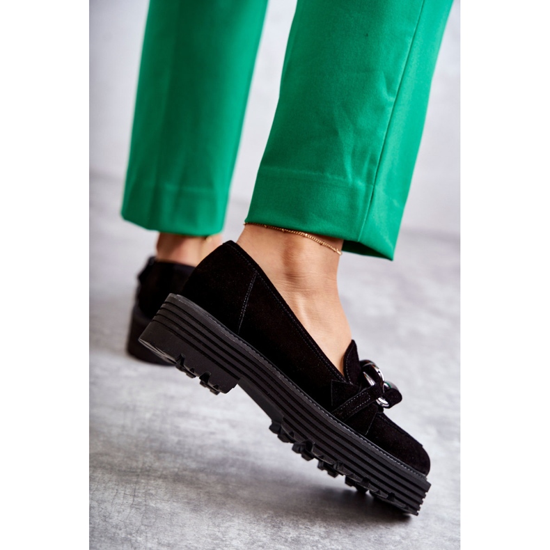 Scarpe Scamosciate da Donna Laura Messi 2523 Nere nero 2