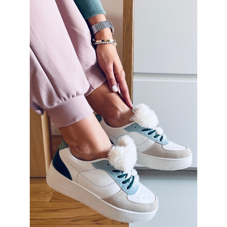 PA1 Sneakers da donna Lilith Green bianca multicolore 1