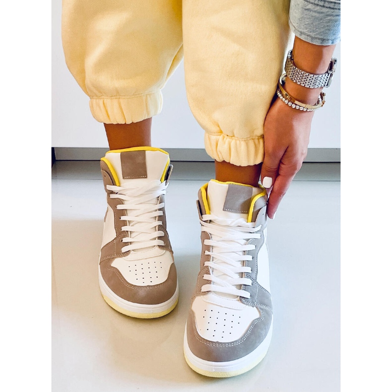 PA1 Sneaker alte Dorcas Khaki beige bianca 2