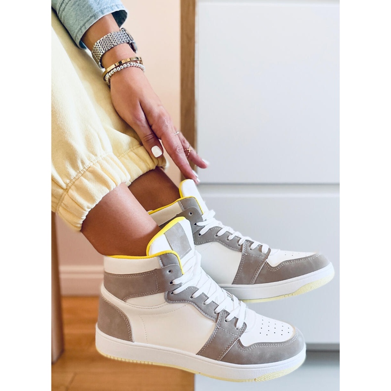 PA1 Sneaker alte Dorcas Khaki beige bianco 1