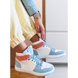 PA1 Dorcas Sneakers blu alla caviglia bianca multicolore 1