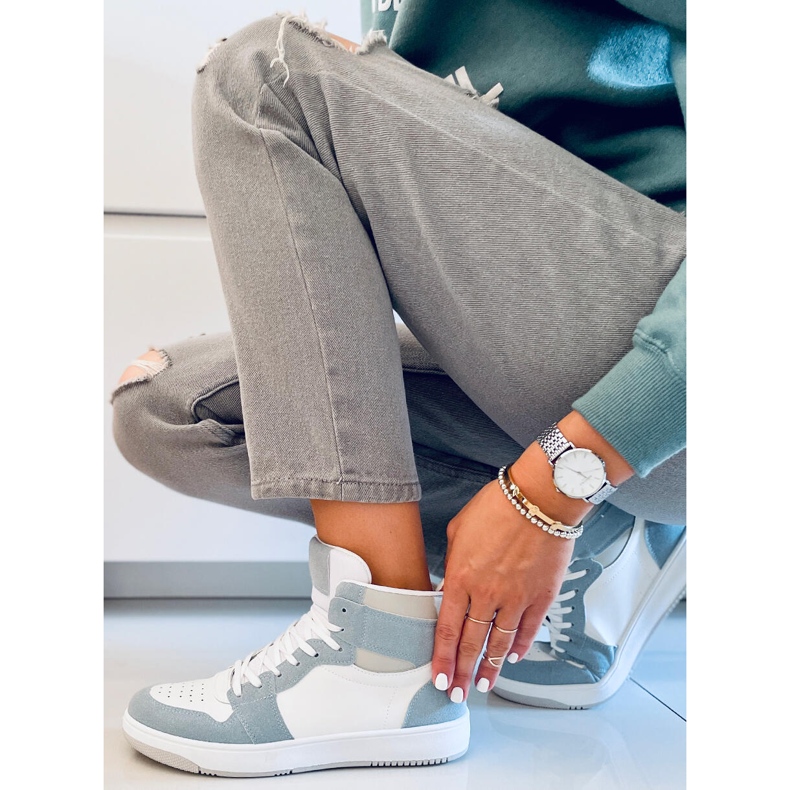 PA1 Sneaker alla caviglia Dorcas Green bianca blu 2