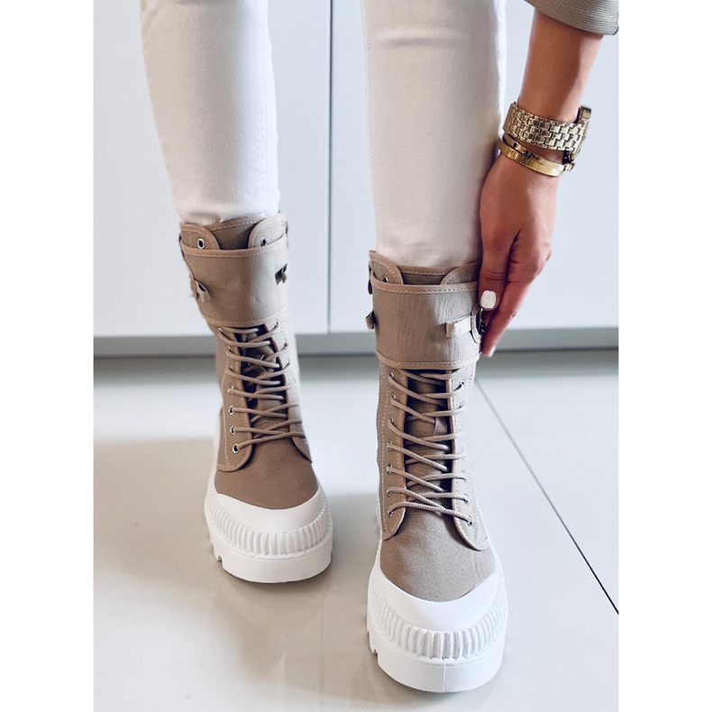 PA1 Sneaker alla caviglia Pym Khaki beige cachi 1