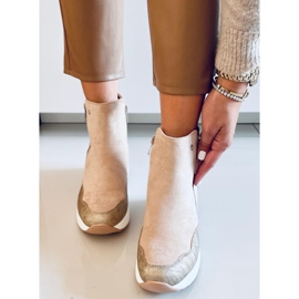 PA1 Stivali con zeppa Micah Beige 2