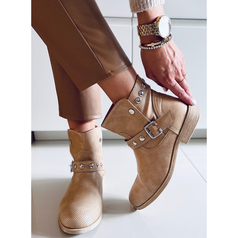 Stivali bassi Cressida Albicocca da donna beige 1