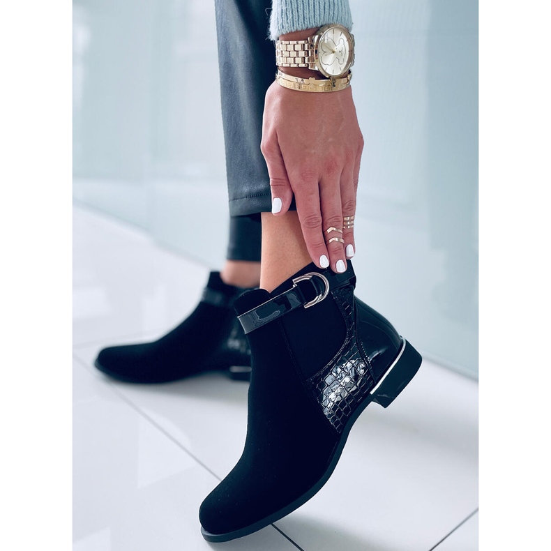 BM Stivaletti Chelsea da donna Francine Black nero 2