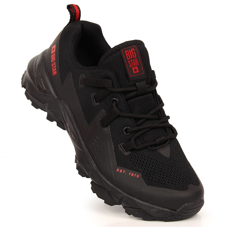 Scarpe da trekking nere da uomo Big Star KK174109 nero 2