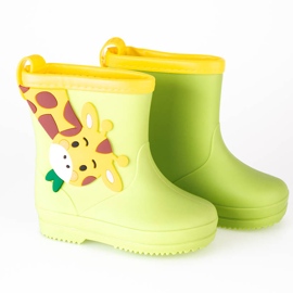 Stivaletti Shelovet per ragazzi con giraffa multicolore giallo 1