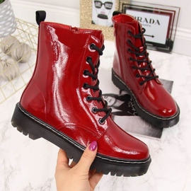 Stivali laccati isolanti S. Barski W OLI71B Red rosso 1