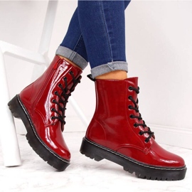 Stivali laccati isolanti S. Barski W OLI71B Red rosso 2