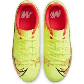 Nike Mercurial 14 Vapor Academy FG / MG Jr CV0811-760 scarpe da calcio gialli 3