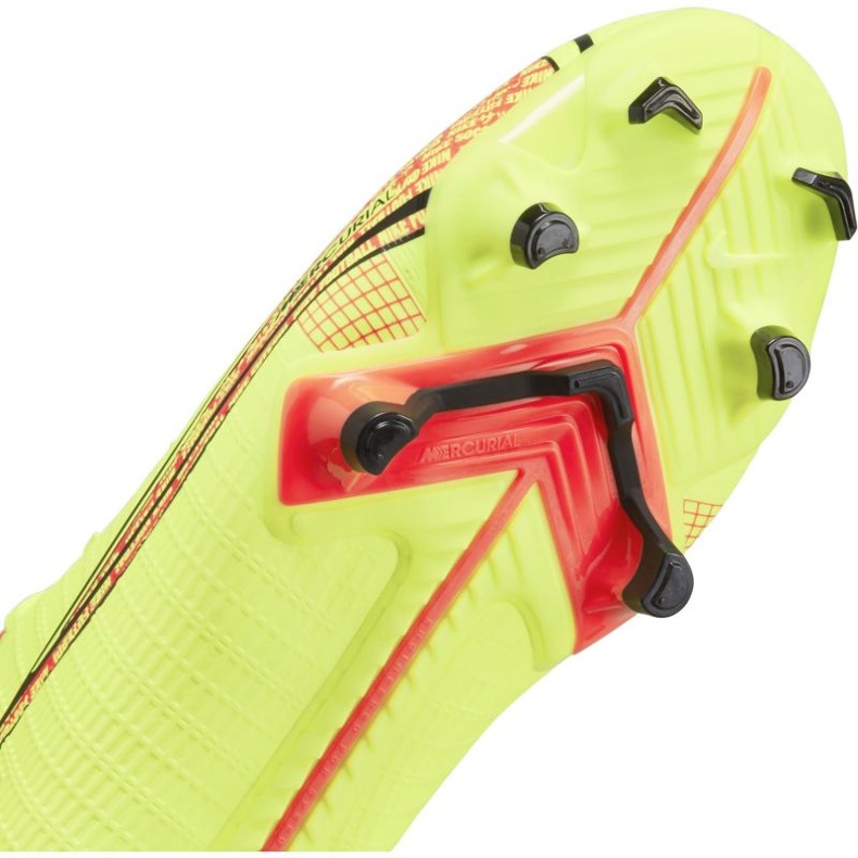 Nike Mercurial 14 Vapor Academy FG / MG Jr CV0811-760 scarpe da calcio gialli 4