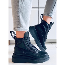 Stivaletti Edvin Black con suola alta nero 1