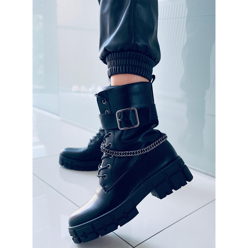 Stivali militari Maude Black nero 1
