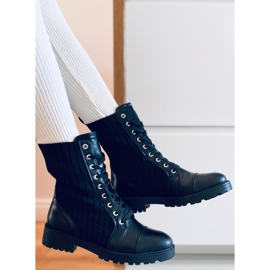 Stivali con tomaia elastica Elinor Black nero 1