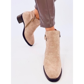 Stivali classici con tacco alto Marsha Khaki beige 1