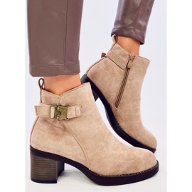 Stivali classici con tacco alto Marsha Khaki beige 2