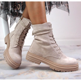 S.Barski Stivali da trapper, scamosciato beige S. Barski 1