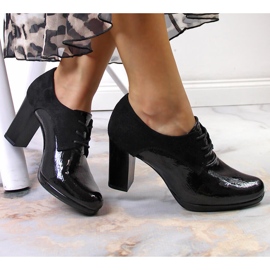 Scarpe da jazz da donna su un palo Jezzi nero 1
