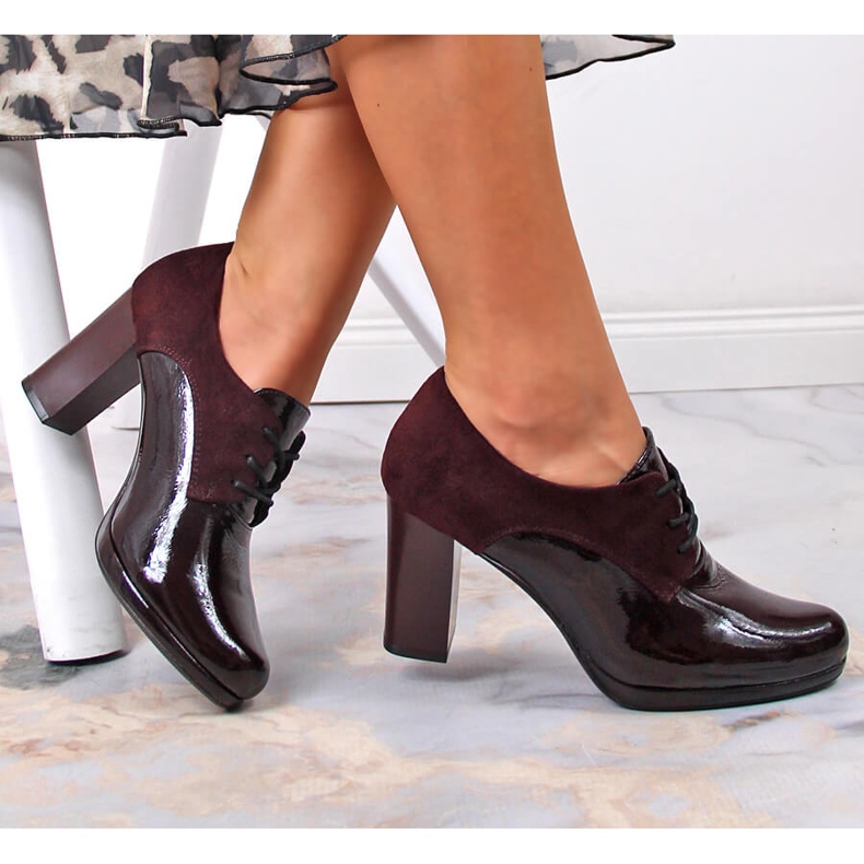 Scarpe jazz da donna su un palo Jezzi marrone rosso multicolore 1