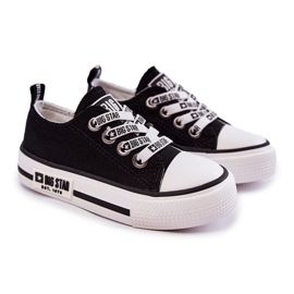 Sneakers in materiale per bambini Big Star KK374069 Nero 2