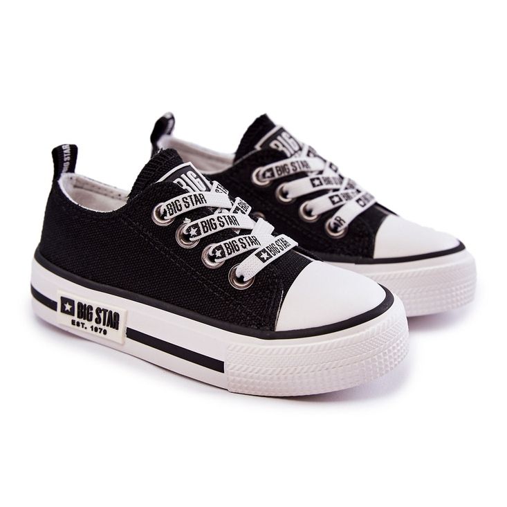 Sneakers in materiale per bambini Big Star KK374069 Nero 2