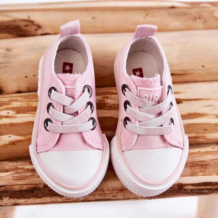 Sneakers in materiale per bambini Big Star KK374052 Rosa 1