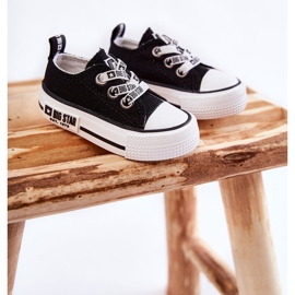 Sneakers in tessuto per bambini Big Star KK374049 Nero-Bianco 1