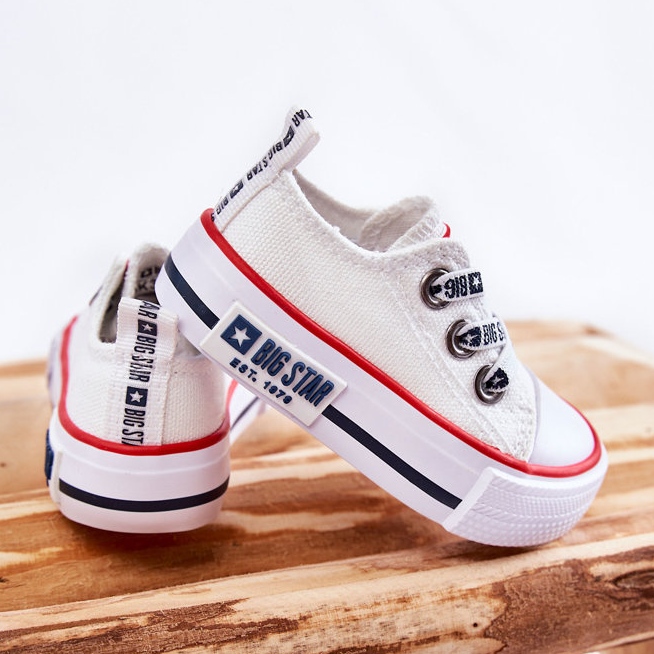 Scarpe da ginnastica per bambini Big Star KK374048 Bianche bianca 2