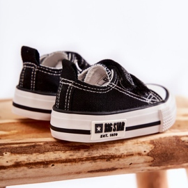 Sneakers Bambino Tessuto Con Velcro Big Star KK374080 Nero-Bianco 1